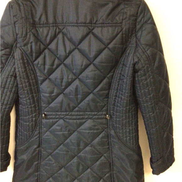 Weatherproof EUC blue/black poly fill long jacket, faux fur lining. - Picture 9 of 16